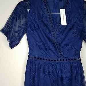 Miami size extra small romper with lace overlay